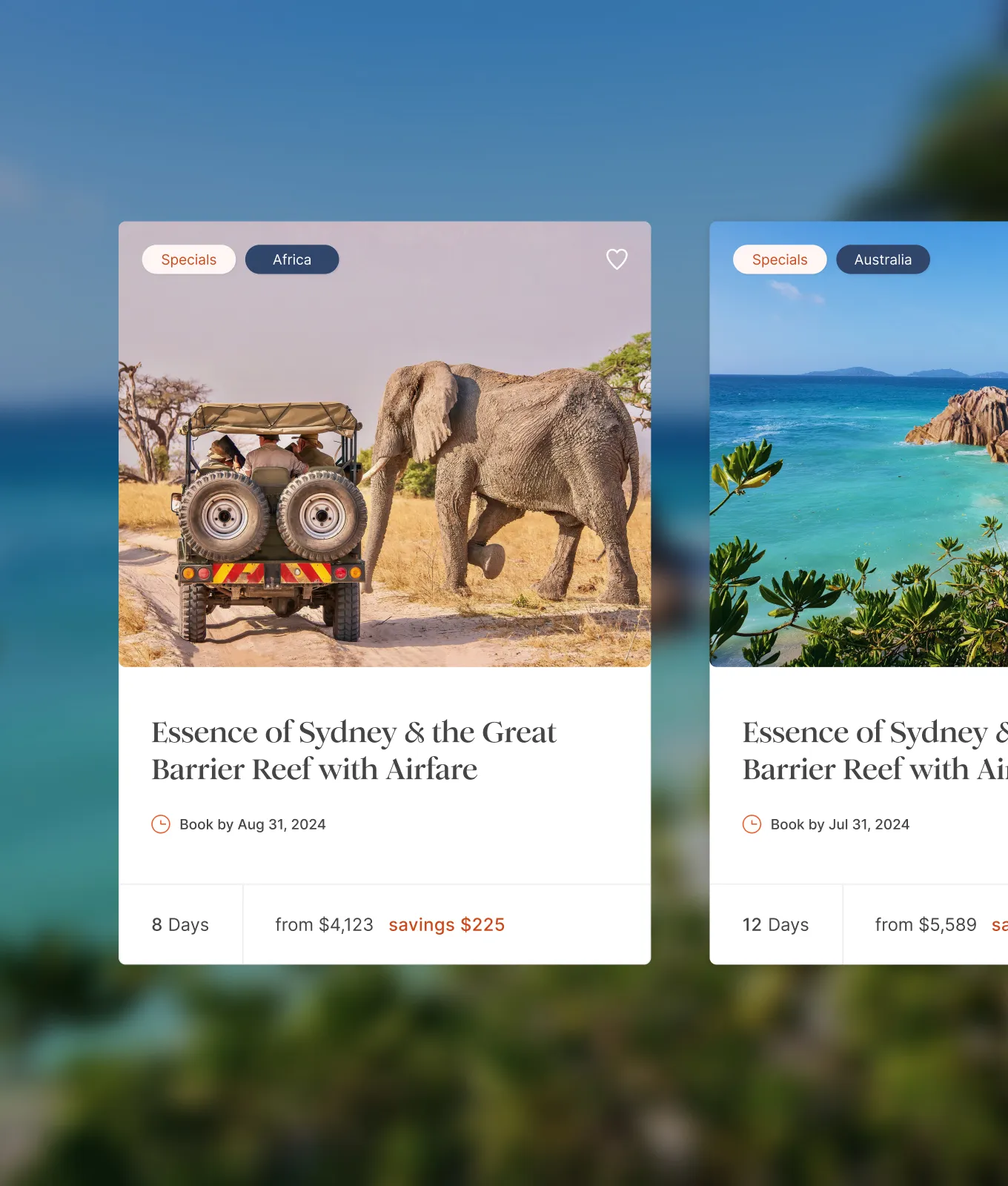 Goway.com Trip Cards