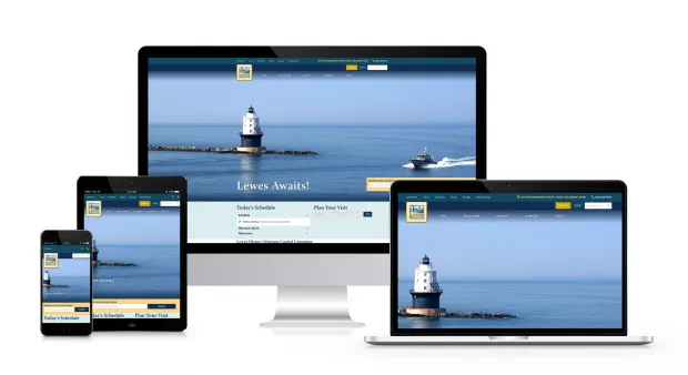 Lewes Historical Society responsive website.