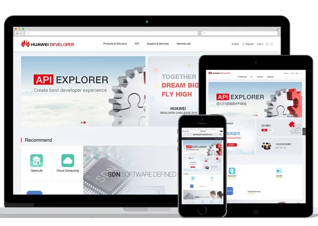 Huawei Developer Zone home