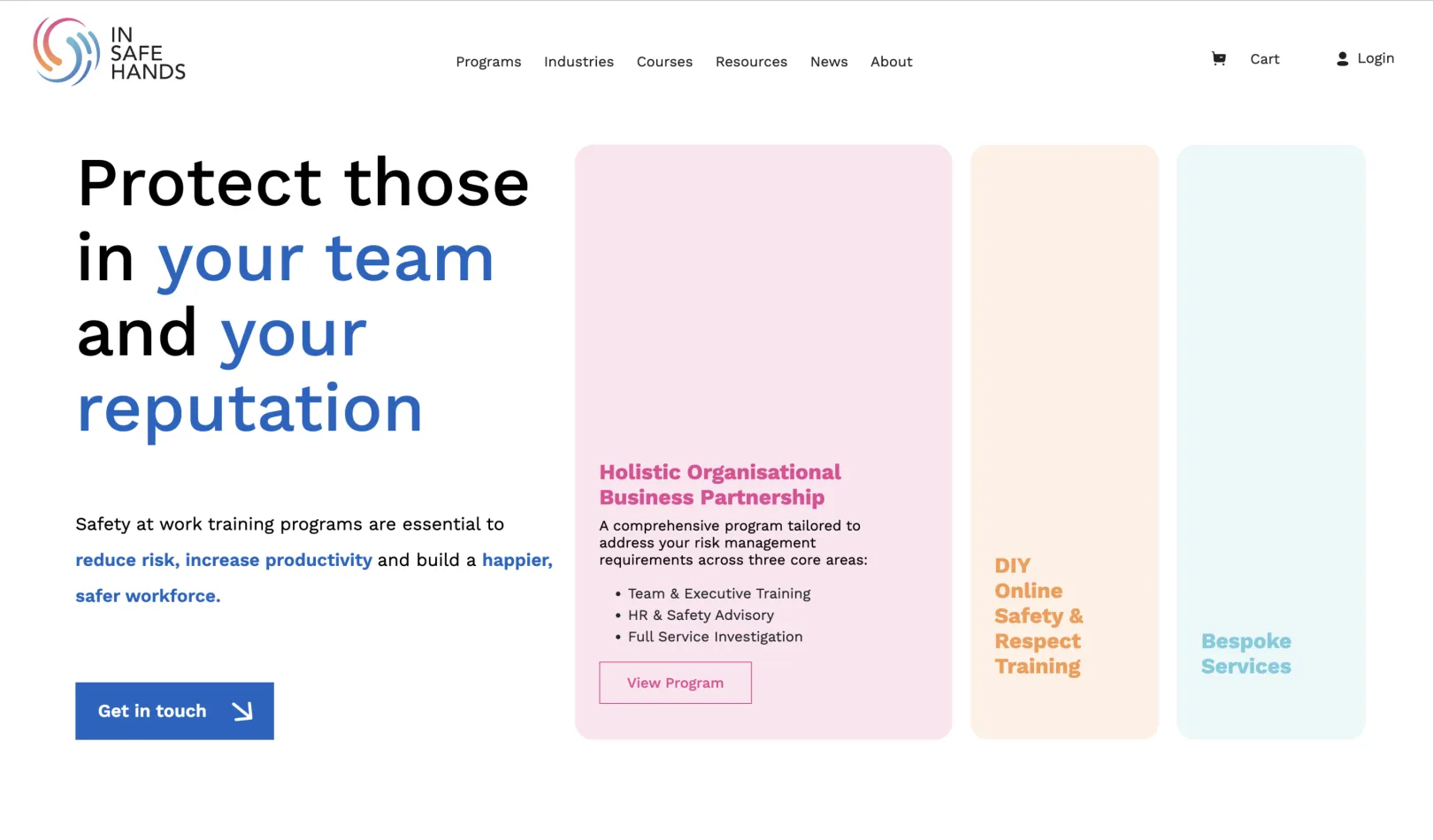 Learning Management System for Insafehands
