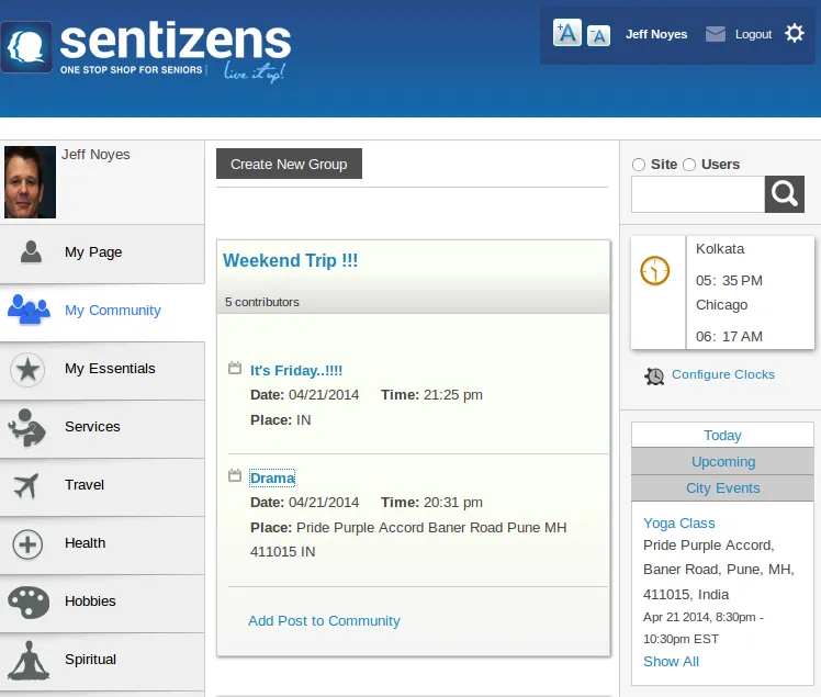 My Communities-Sentizens