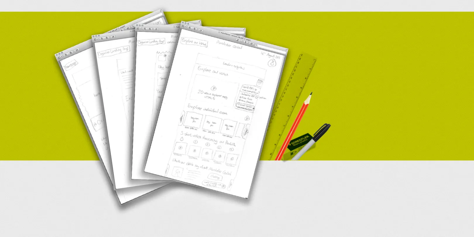 Manchester Central Wireframes