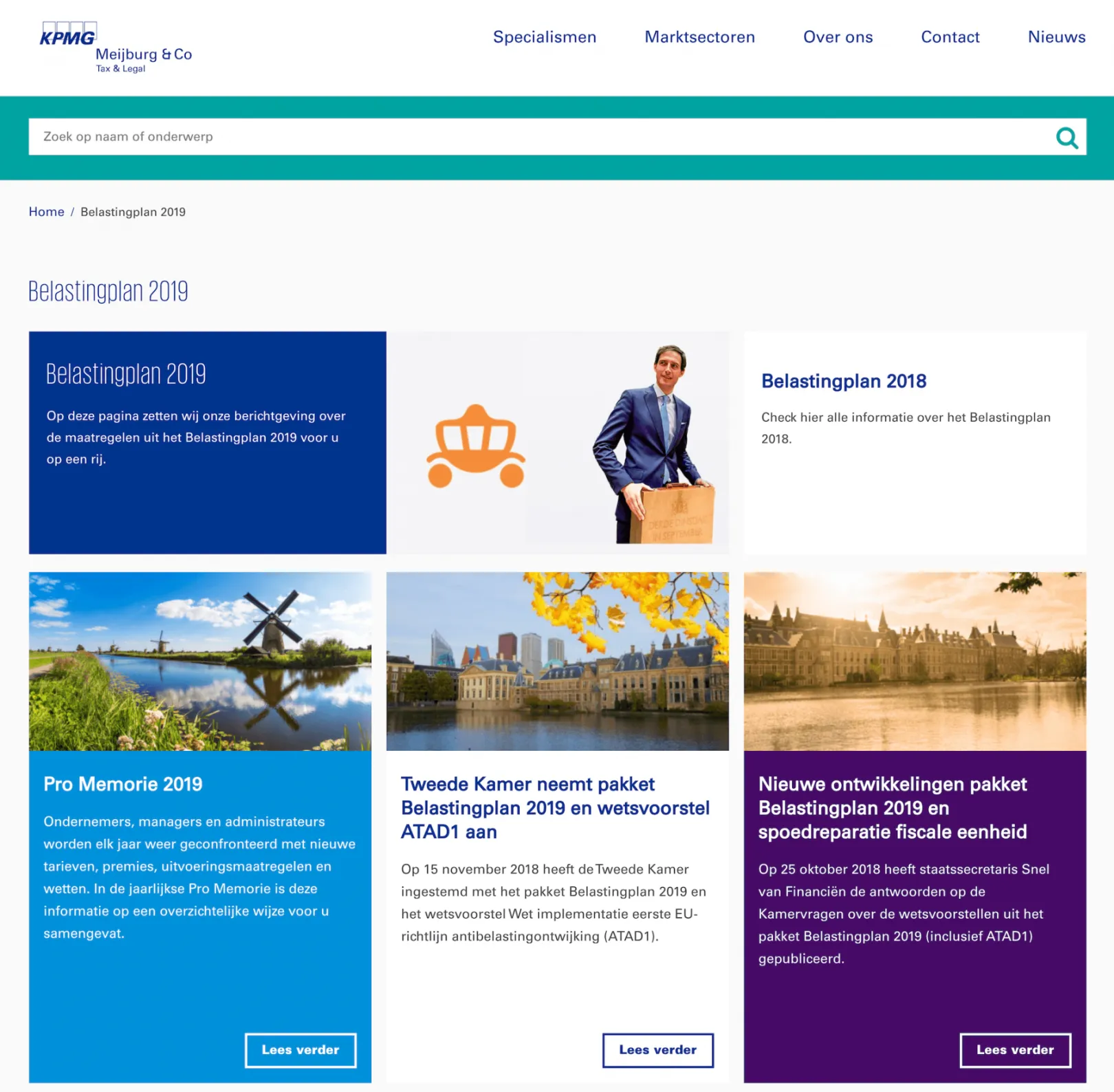 Topics page, gathering content by theme