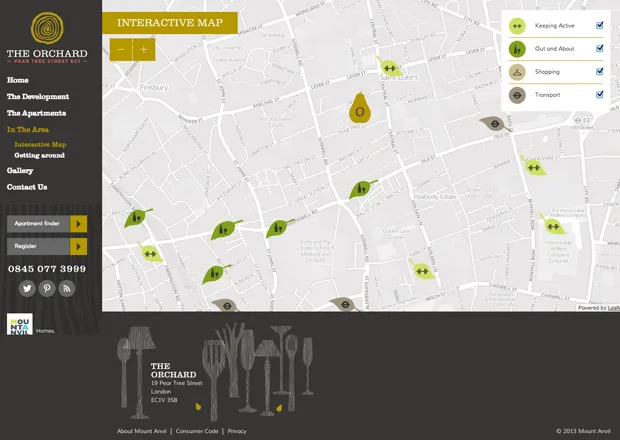 The Orchard Interactive Map