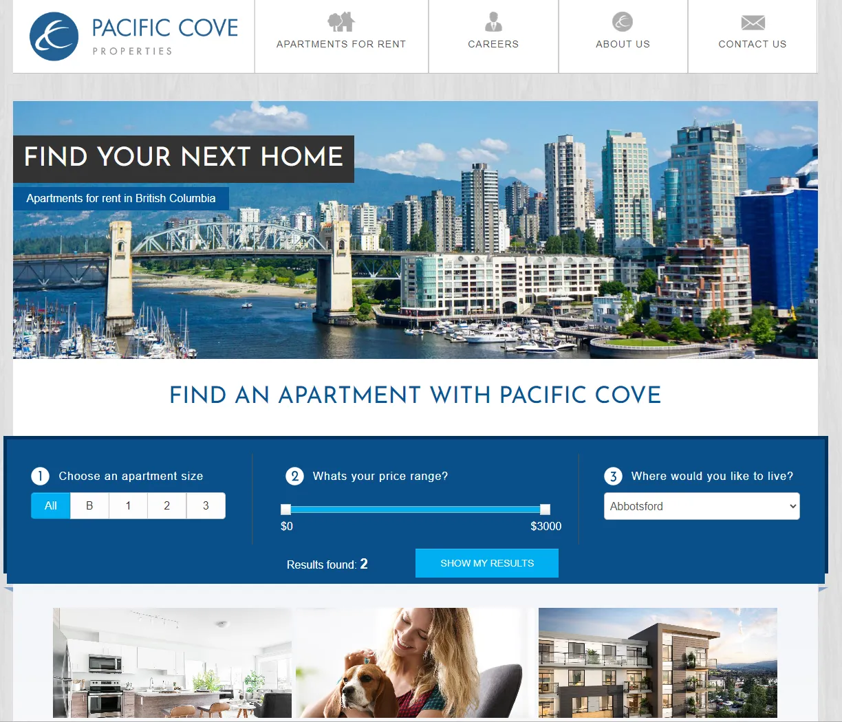 Pacific Cove Property Management | Home | Acro Commerce Case Study