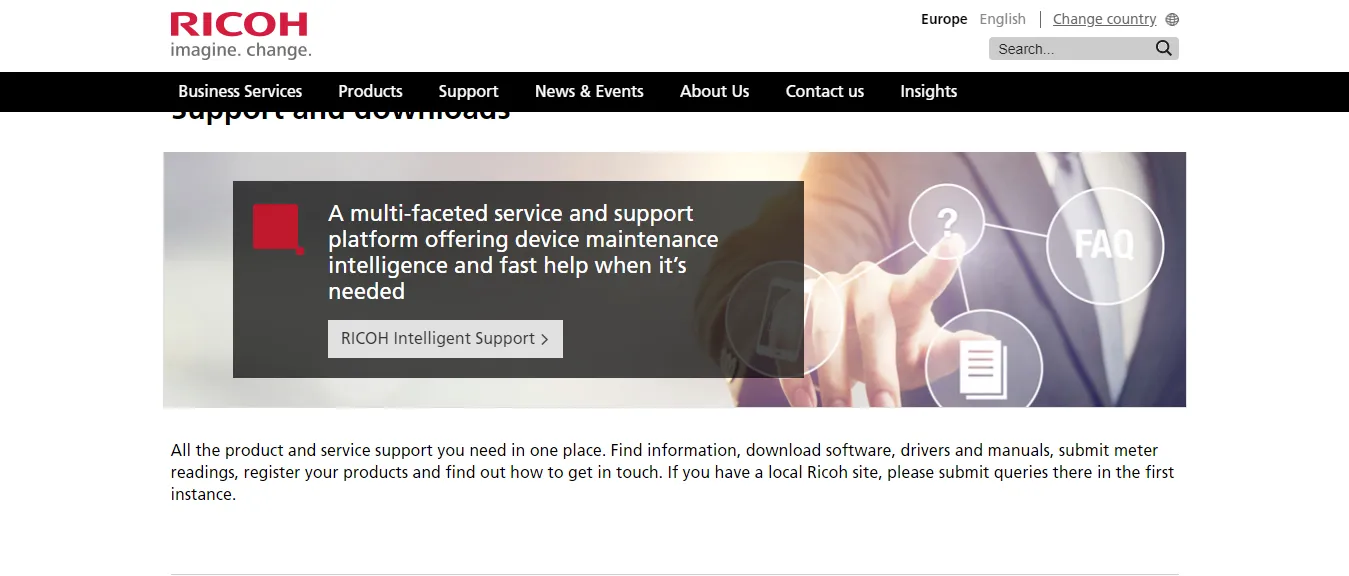 Ricoh website 
