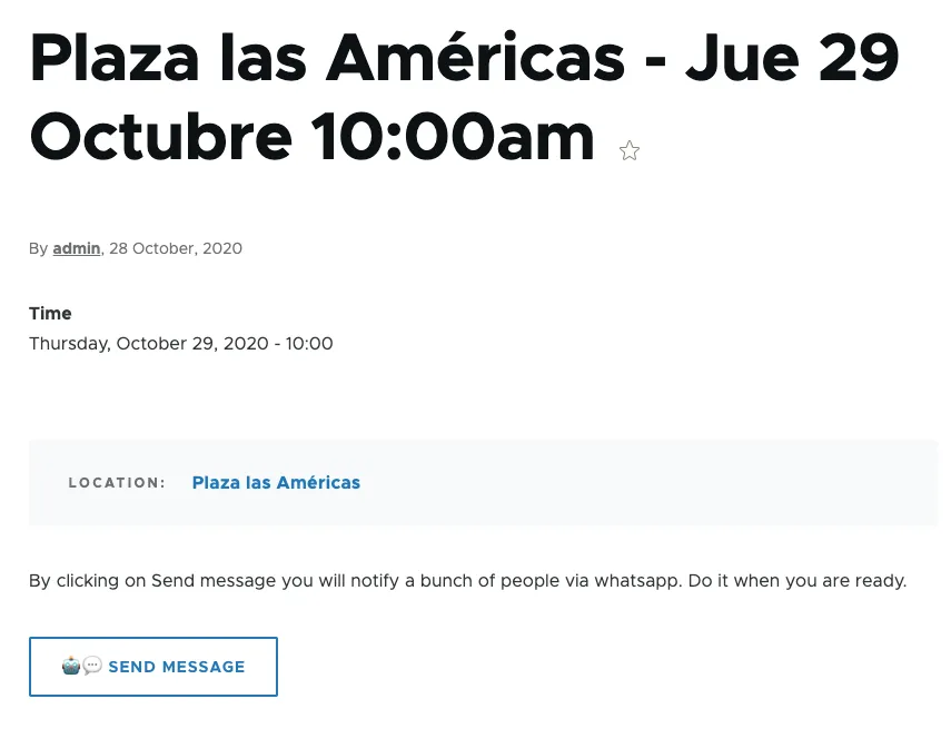 Send messages via WhatsApp