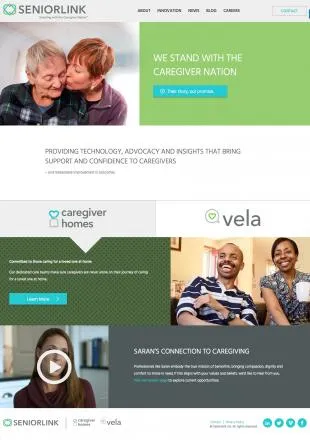 SeniorLink home page