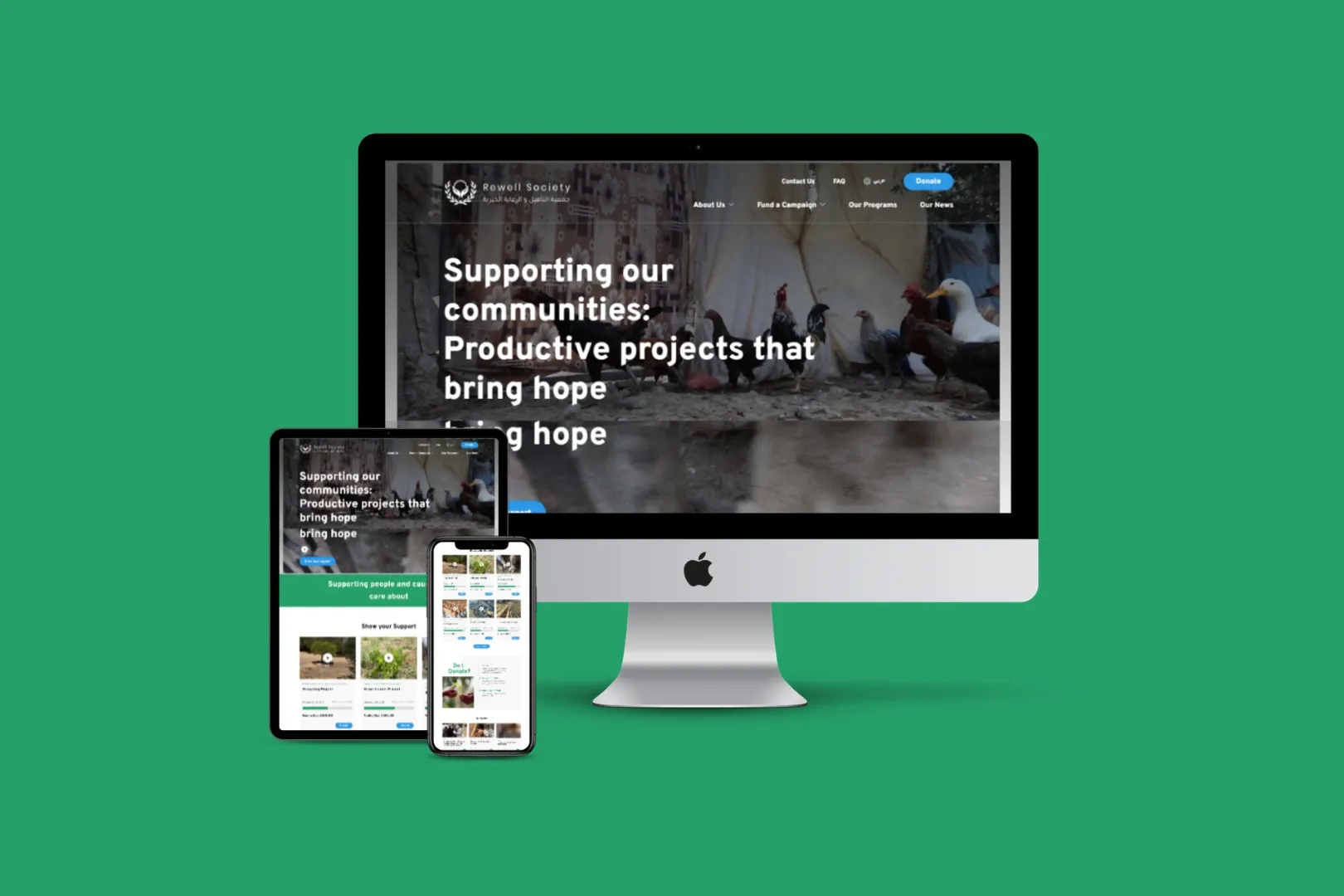 Rewell society website preview