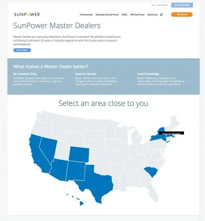 SunPower master dealers