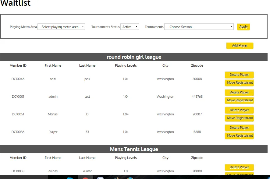 It automatically generates schedule with all players having at least 1 HOME match