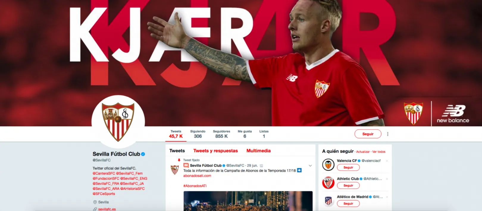 Twitter Sevilla FC
