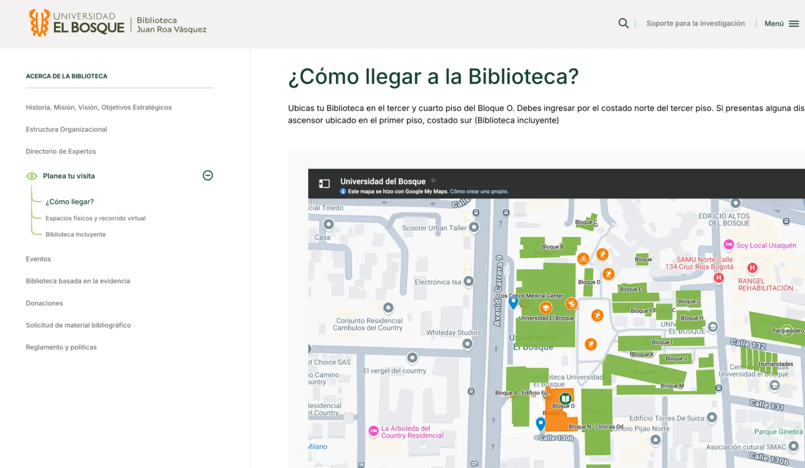 Como llegar a la UEB