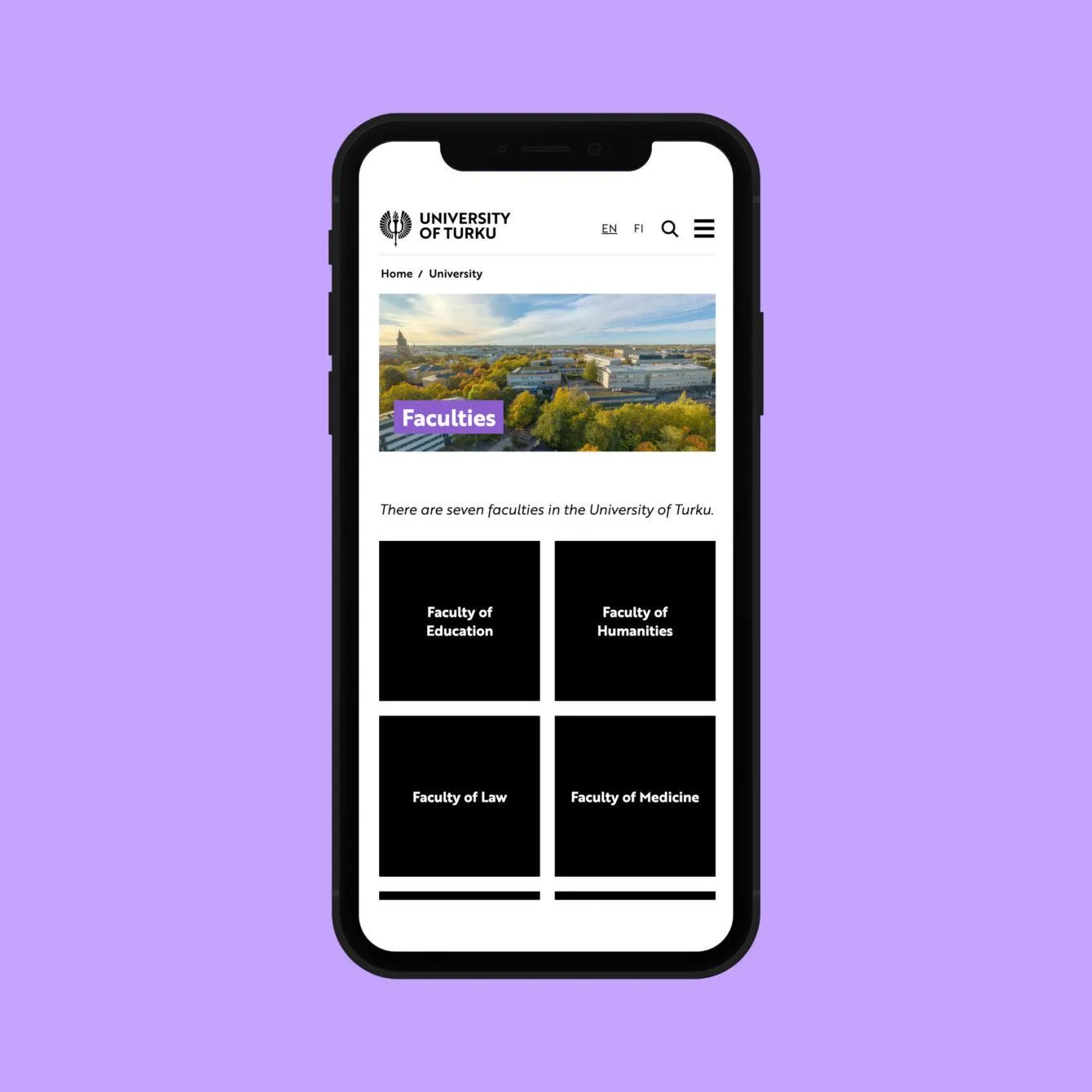 utu.fi mobile view
