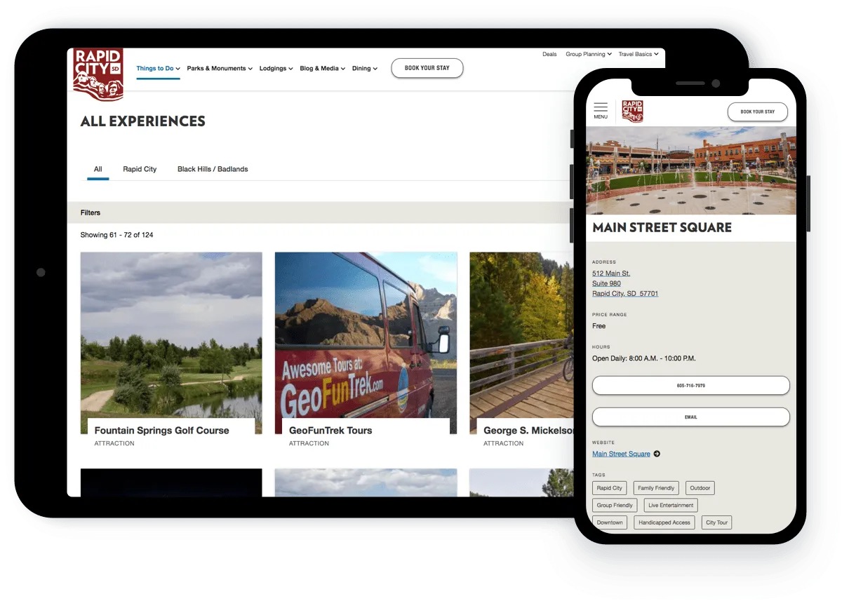 Visit Rapid City: Things To Do faceted library / search