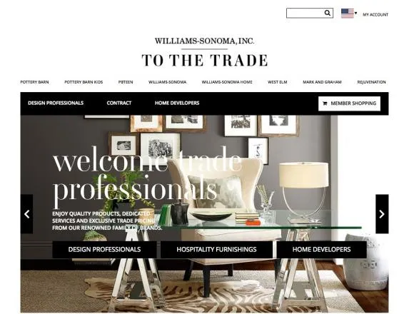 Williams-Sonoma To The Trade Portal
