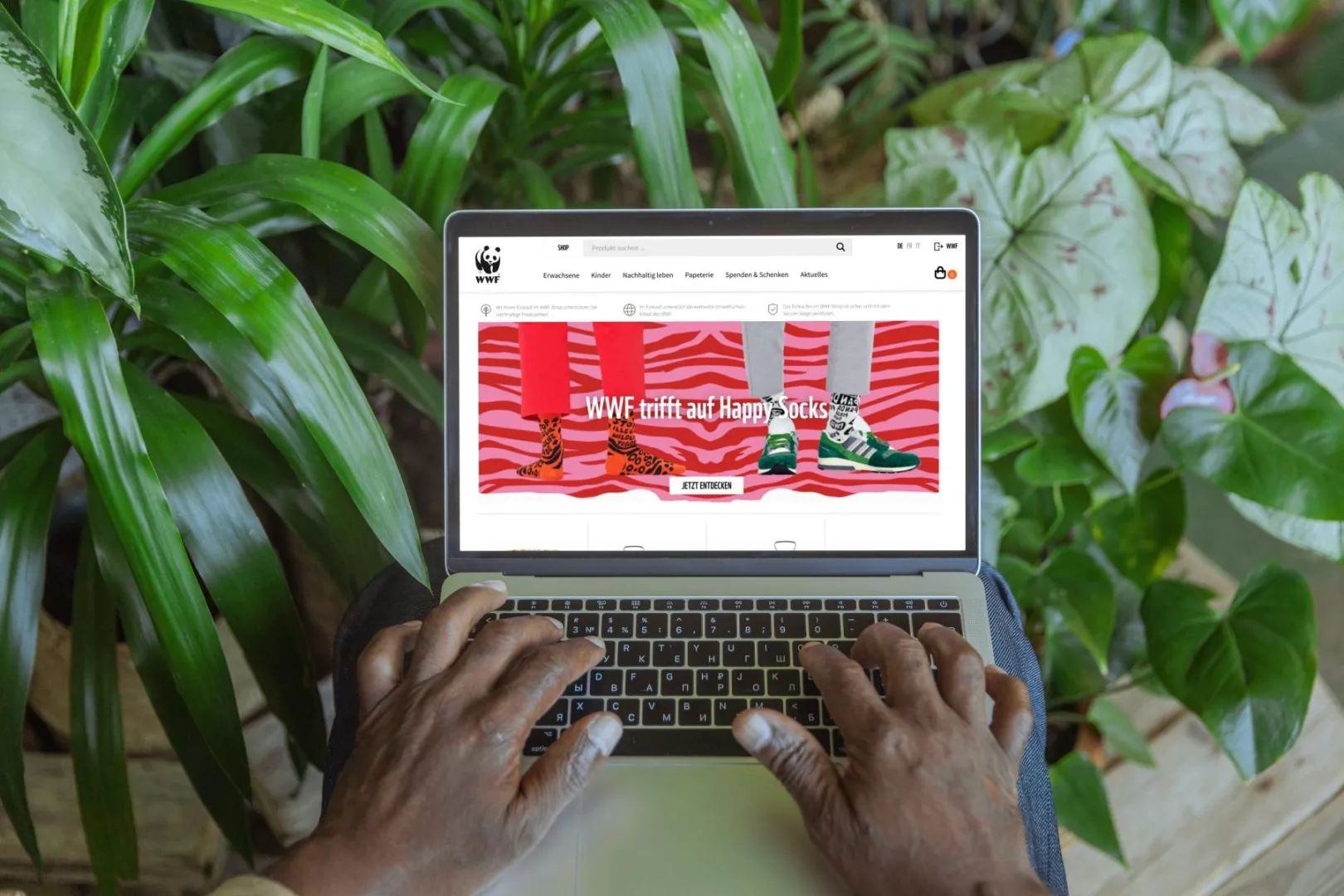 WWF Shop frontpage