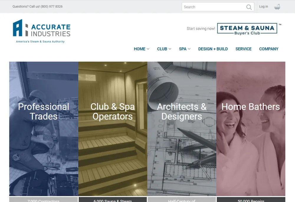 Accurate Industries | America's Steam & Sauna Authority