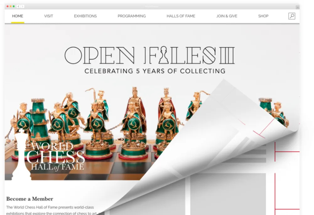 Style Tiles for World Chess Hall of Fame