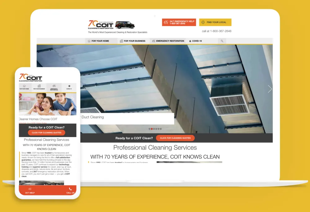 COIT website on multiple devices