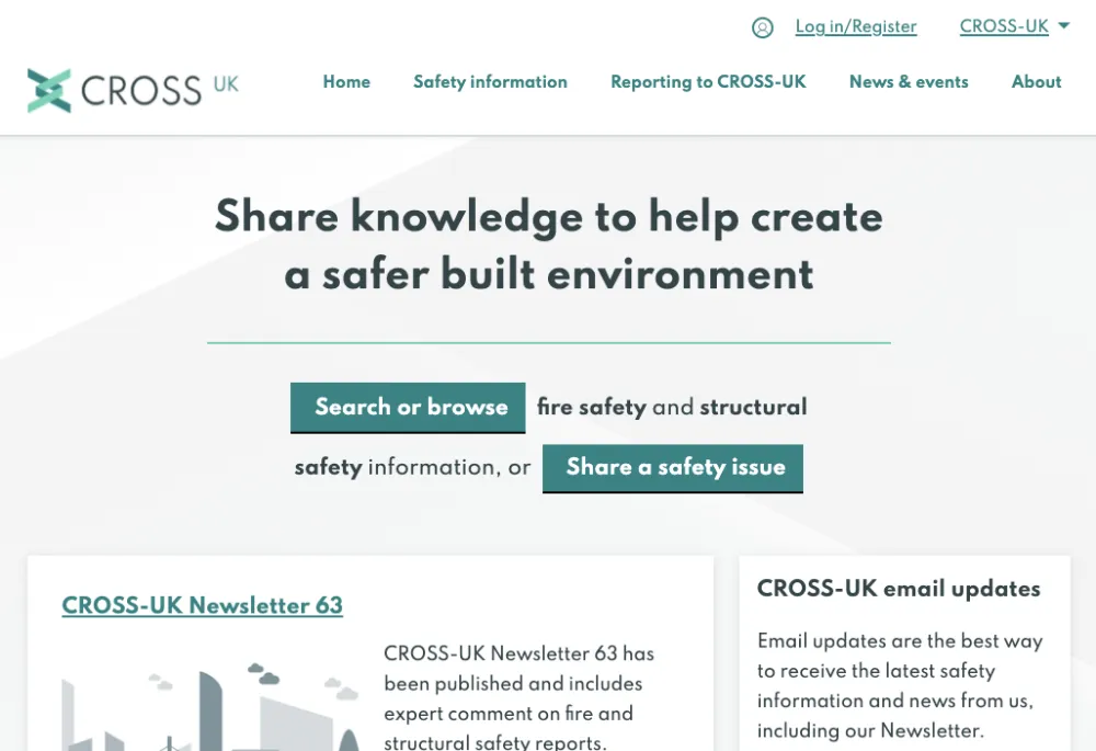 CROSS Structural Safety Homepage