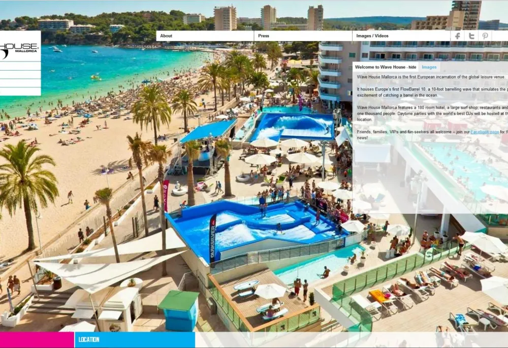 Wave House Mallorca Screenshot