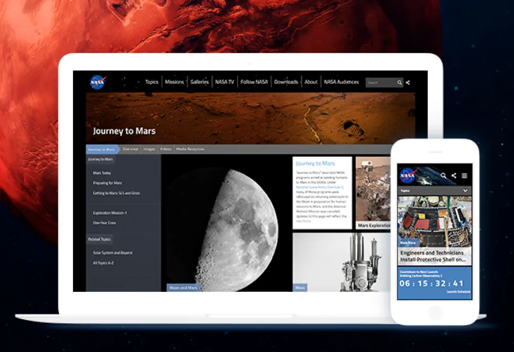 Mobomo designed, developed, and deployed a modern fully responsive, user-centric, secure, Drupal platform for NASA