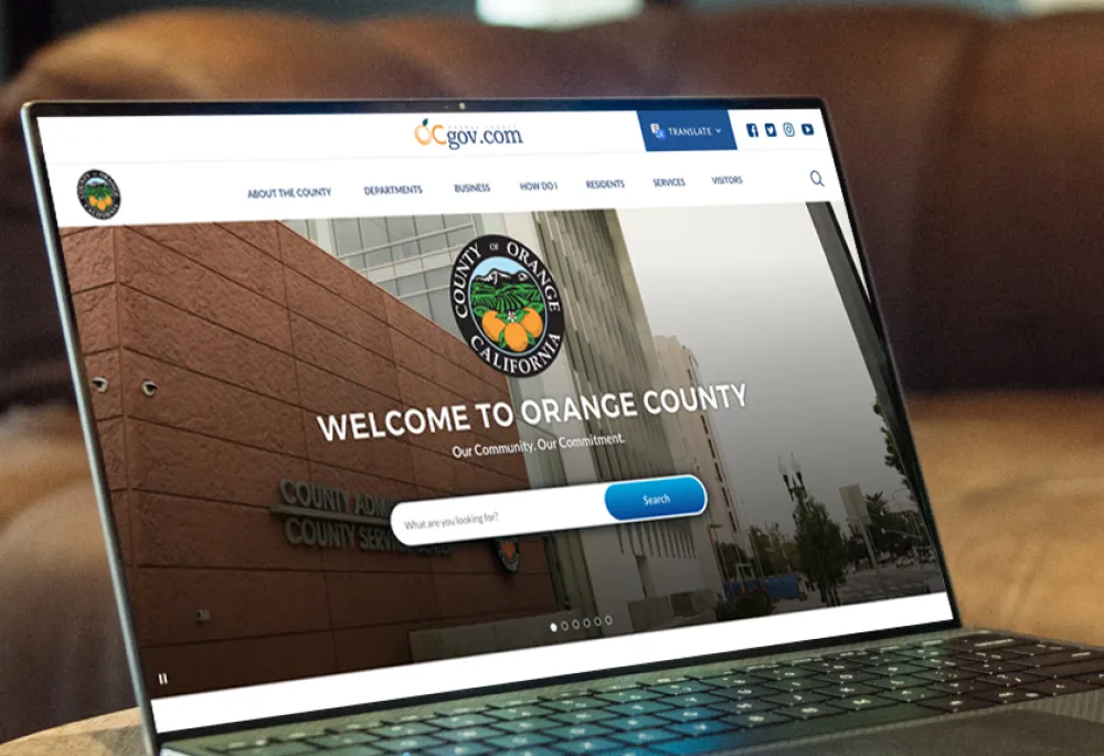 Orange County CA home page