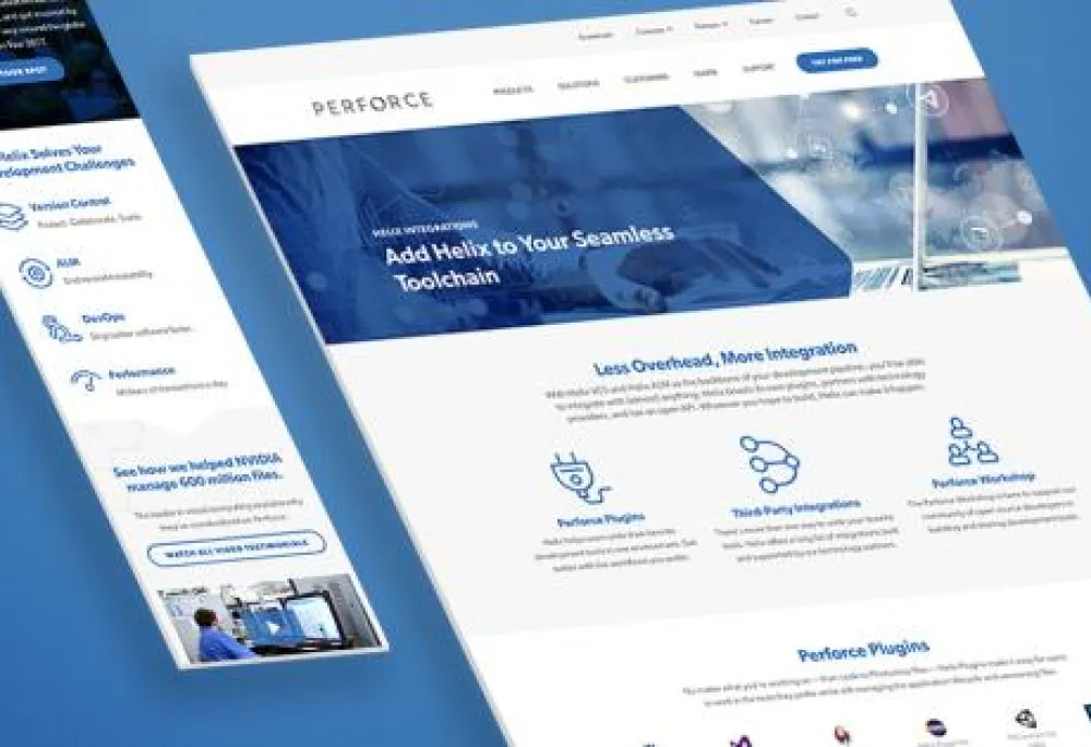 Perforce Software B2b website 