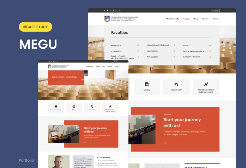 University-website-development-case