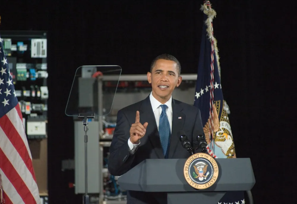 President Obama at podium