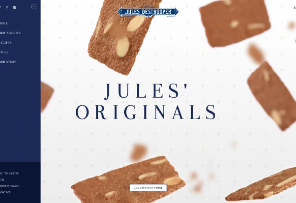 Home screen of the JDS website