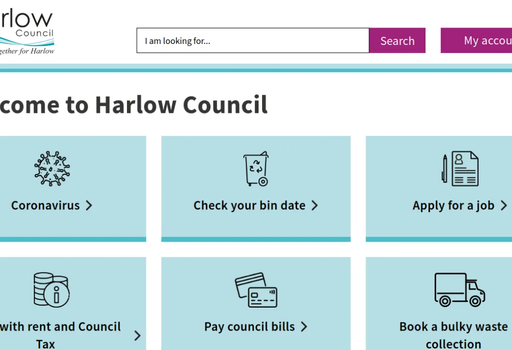Harlow Council Homepage