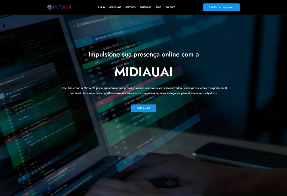 Home page.