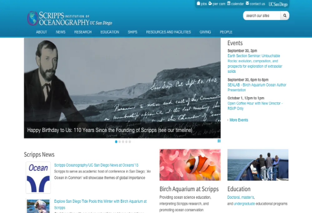 Scripps homepage