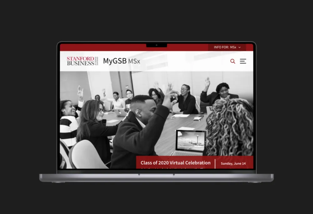 Migration & design system implementation for Stanford Graduate School of Business