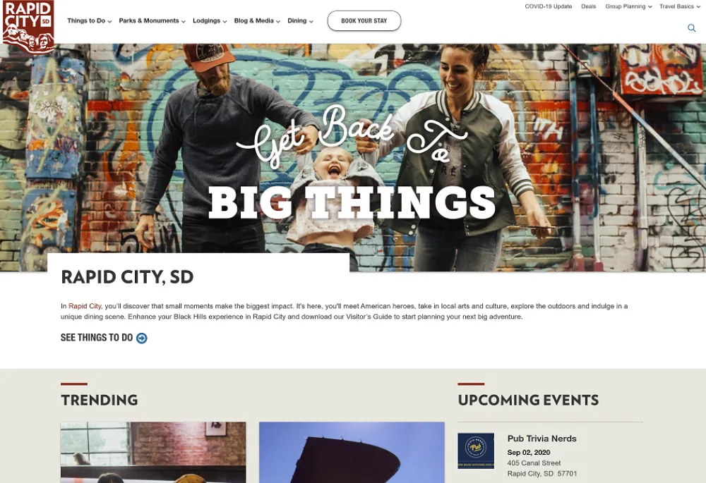 Visit Rapid City Homepage