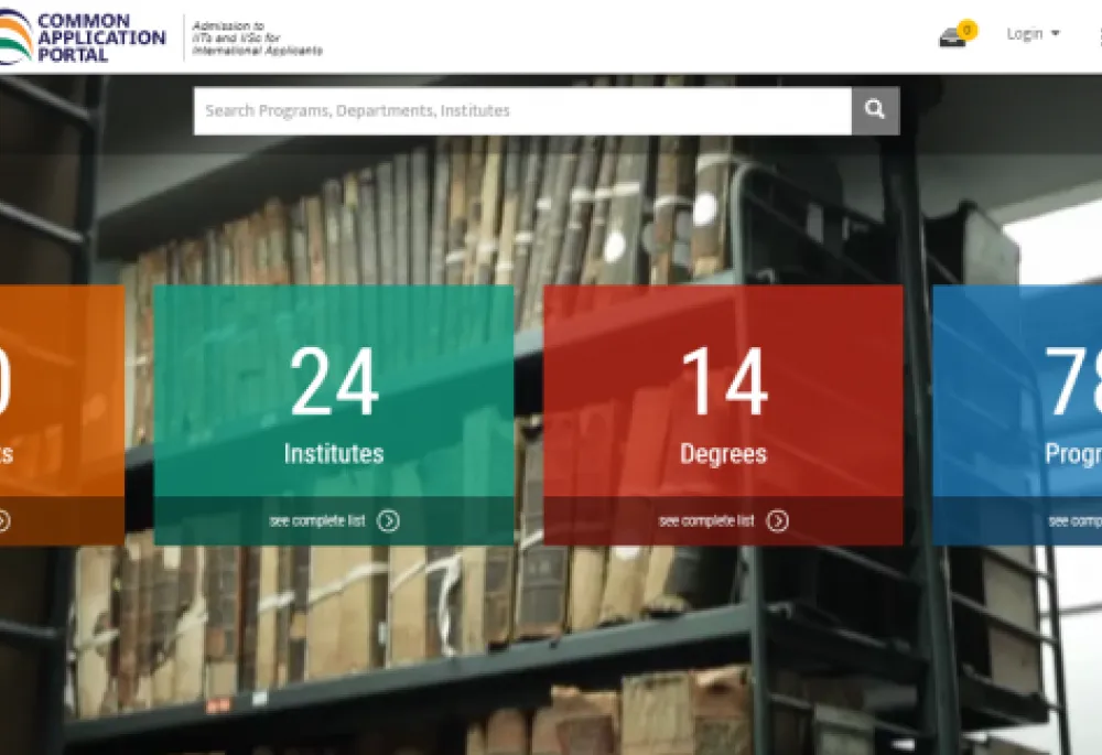 International Common Application Portal for IIT and IISc
