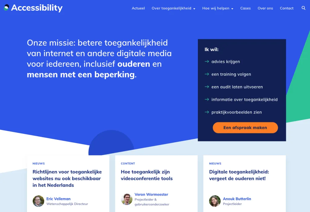 Accessibility.nl homepage