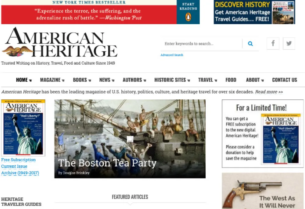 American Heritage Magazine Digital Publication relaunched on Drupal 8