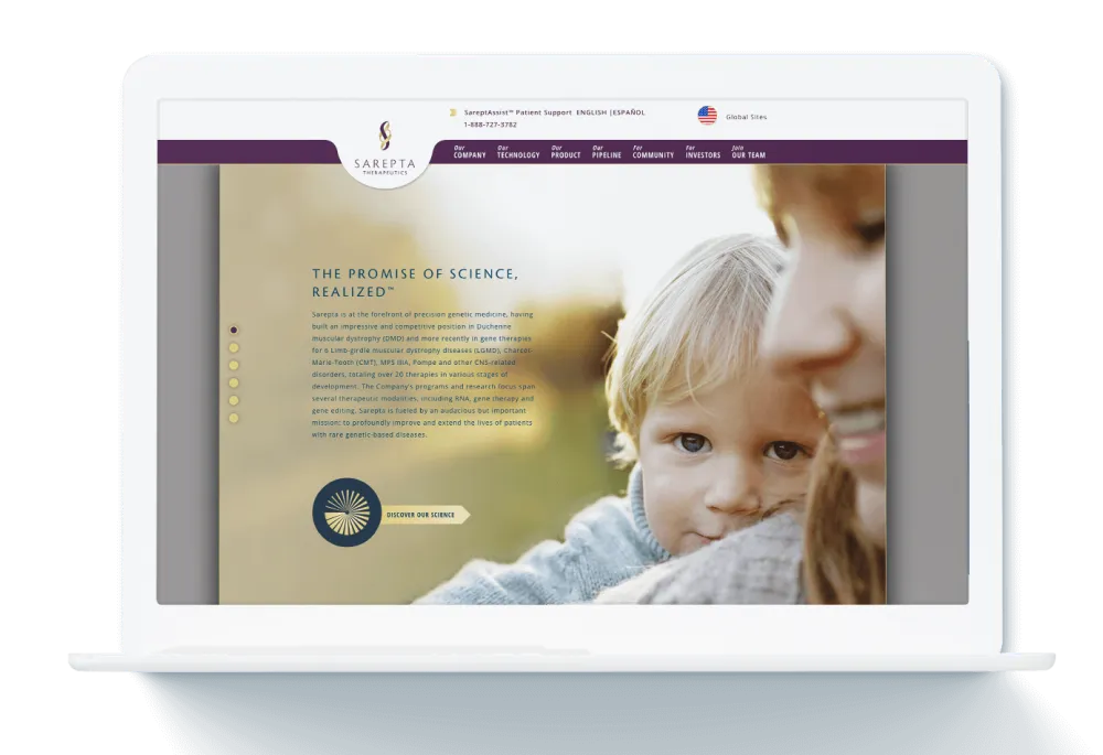 Sarepta Therapeutics Internal Webpage