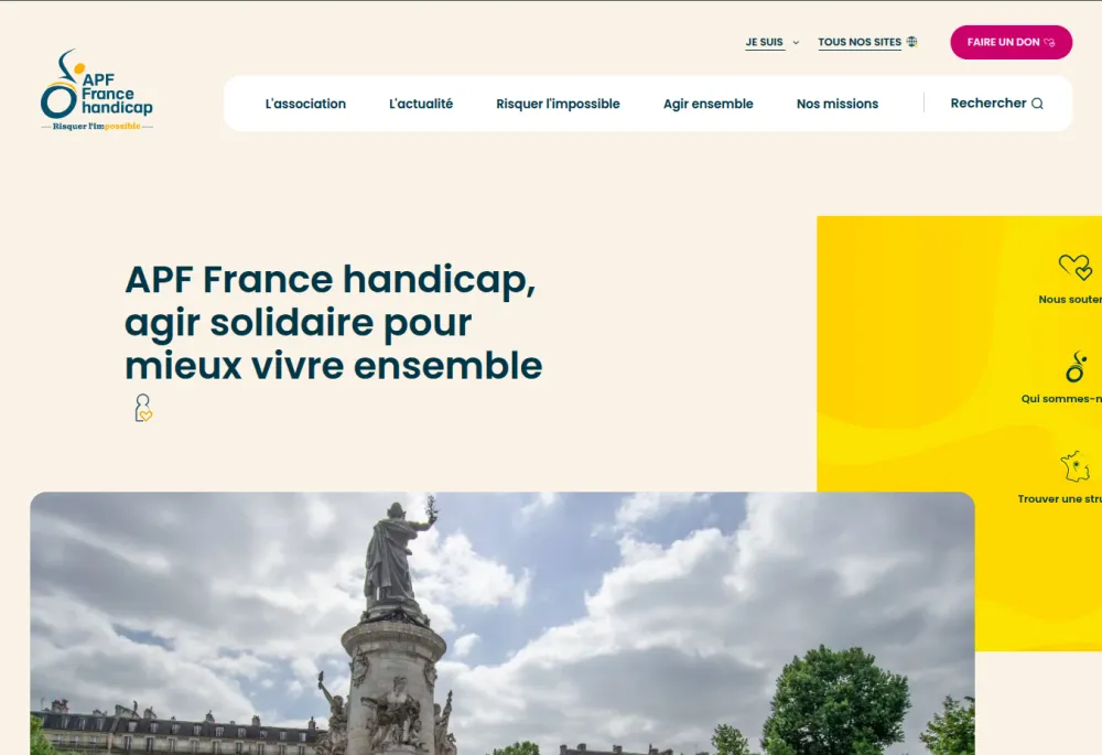 APF France Handicap website