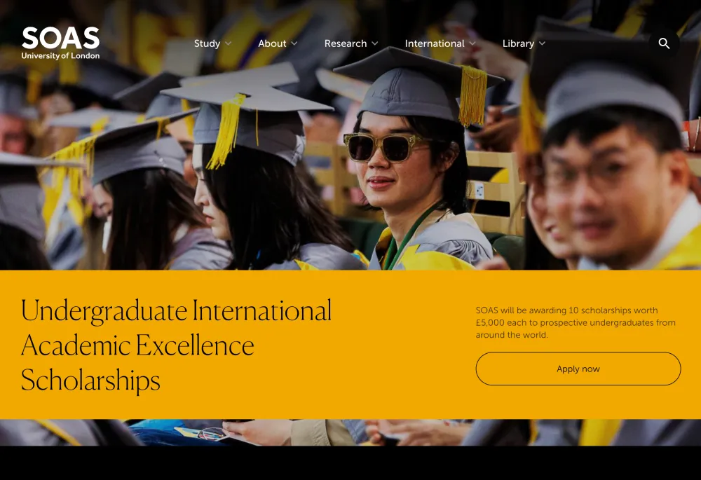 SOAS University of London's homepage