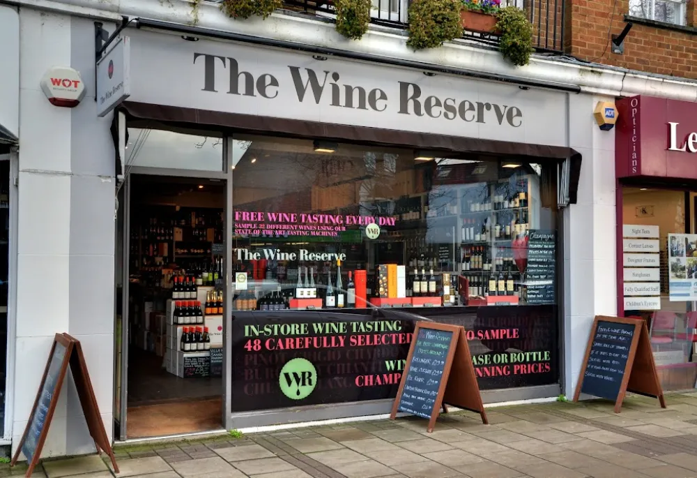 front of the wine reserve store 