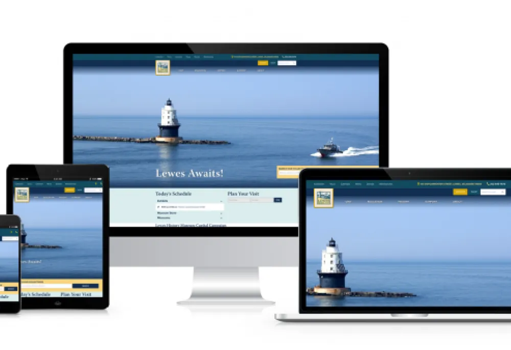 Lewes Historical Society responsive website.