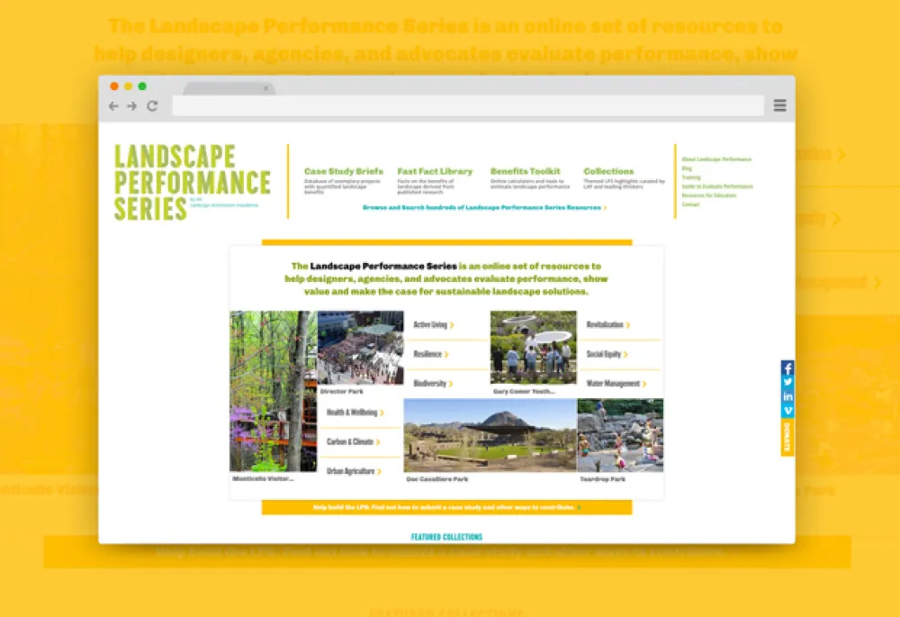 Landscape Performance Series Home page