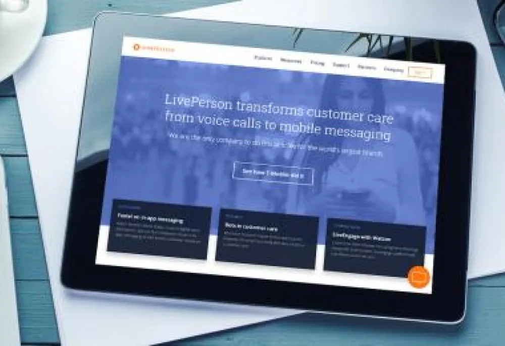 Live Person site on iPad