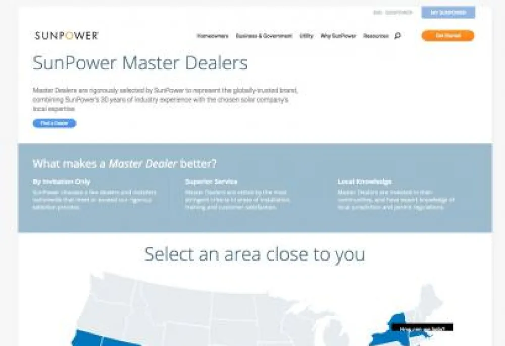 SunPower master dealers