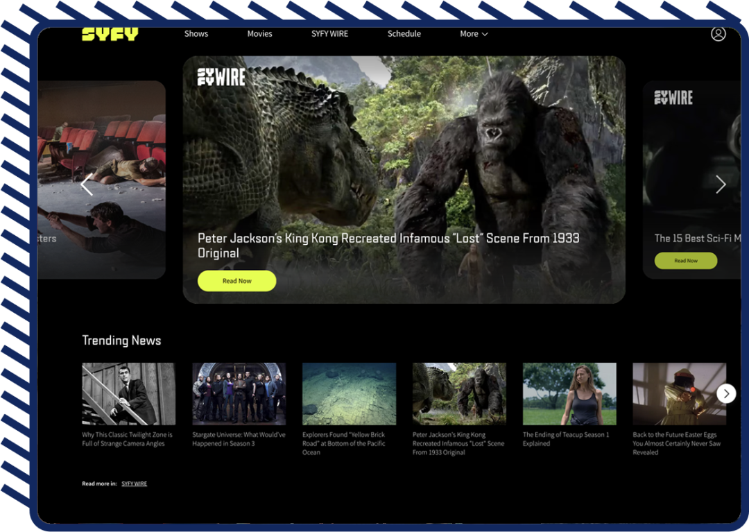 Syfy Homepage