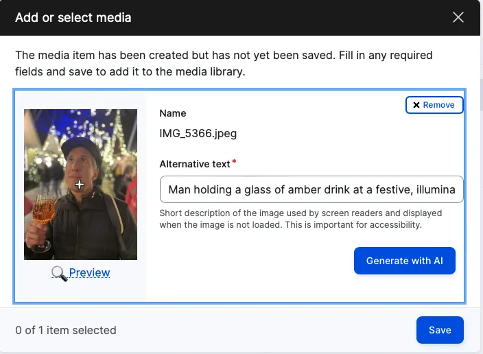 image demonstrating alternative text in Drupal CMS
